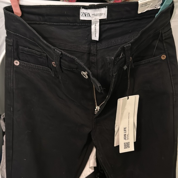 Size 0 Zara black pants size 32s - Picture 2 of 6
